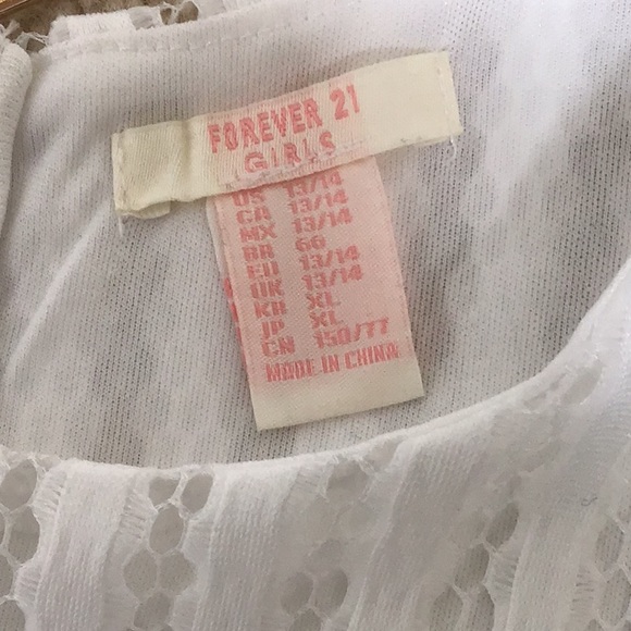 GIRLS WHITE LACE DRESS AND SANDALS FOREVER 21 - Picture 3 of 16